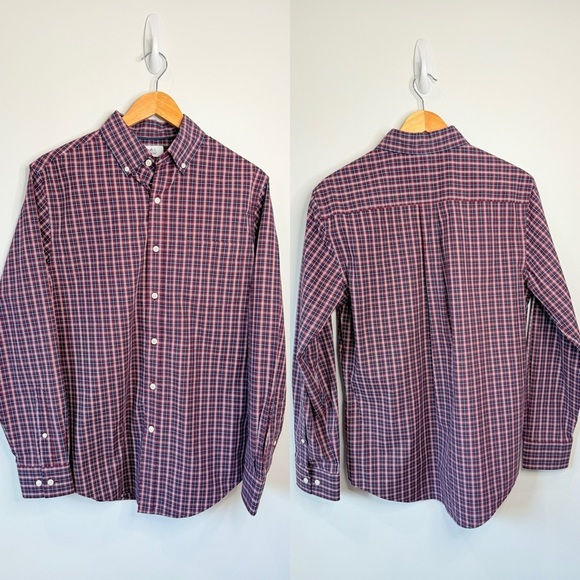 Croft & Barrow Easy Care Red, White Blue Men’s Button Up (S) - Picture 1 of 6